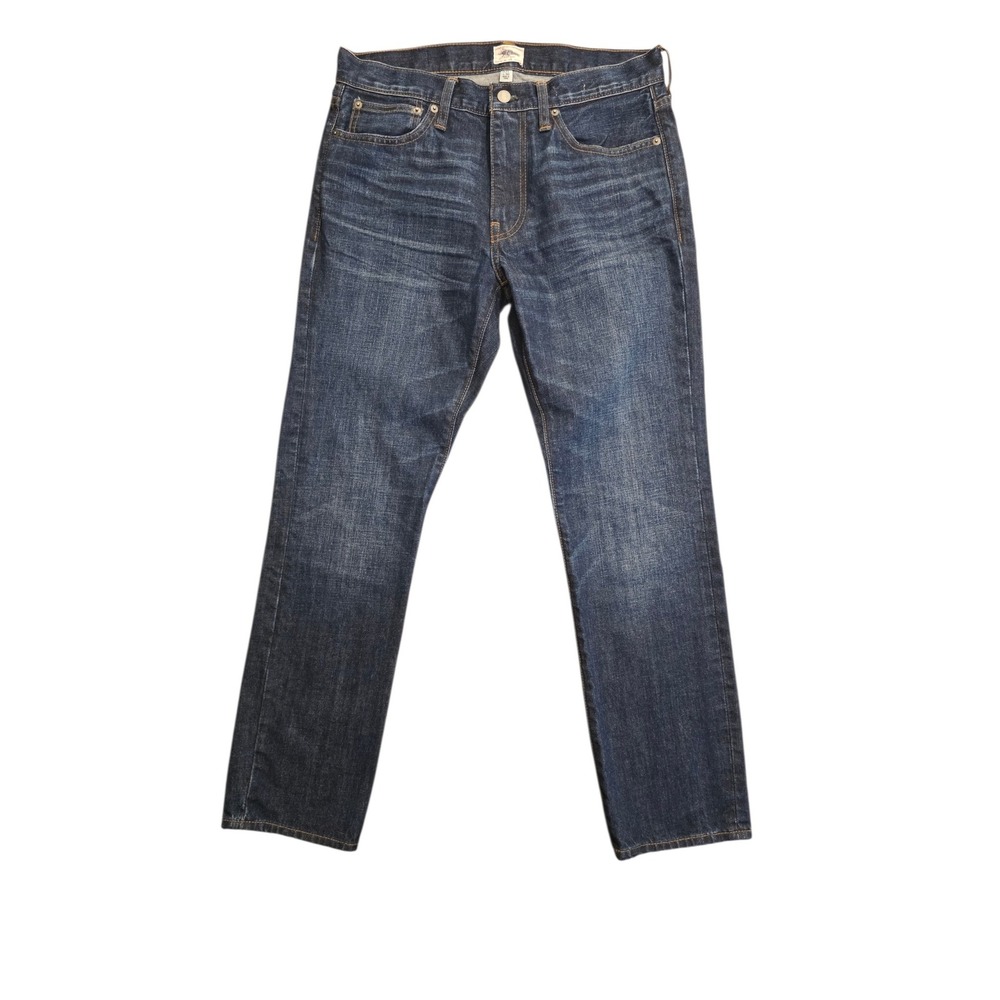J.Crew 770 Straight Fit Dark Wash Denim Jeans Mens 31x30 Blue